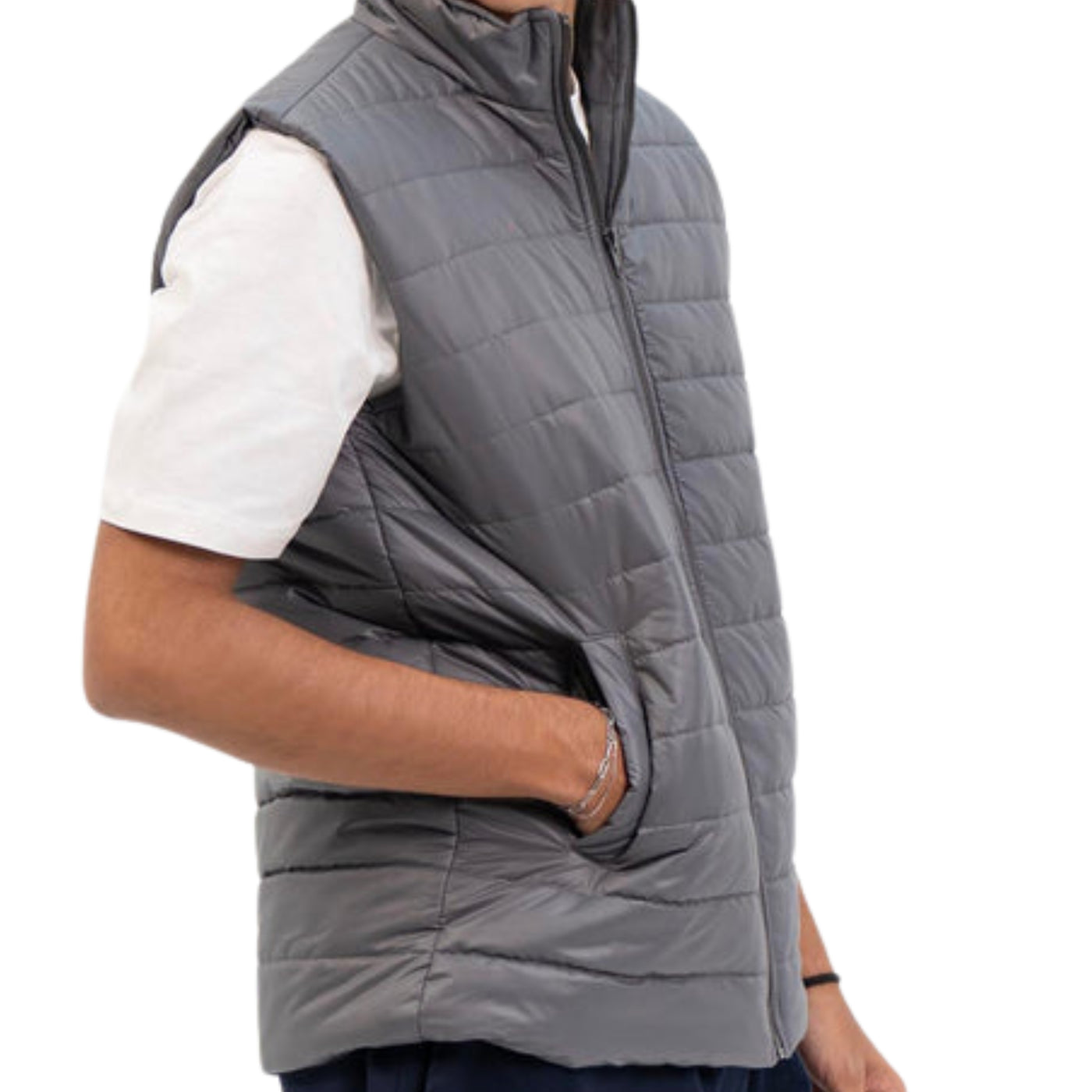 Men's Light Weight Gilet - Grey